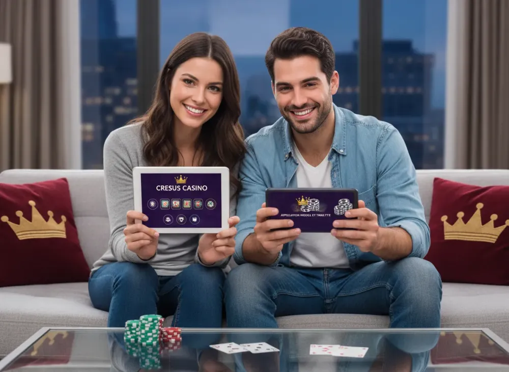 Cresus casino application pour mobile et tablette